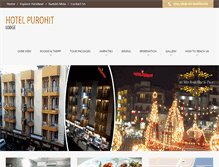 Tablet Screenshot of hotelpurohitlodge.com